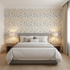 Eldora Print - Flax Beige By Lee Jofa | Breckenridge |Botanical & Floral Global Multipurpose Print - Bedroom Room Setting