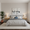 Gemma Velvet - Dove Light Grey By Lee Jofa | Gemma Performance Velvet | Solid Upholstery Velvet - Bedroom Room Setting