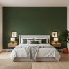 Gemma Velvet - Lichen Green By Lee Jofa | Gemma Performance Velvet | Solid Upholstery Velvet - Bedroom Room Setting