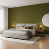 Gemma Velvet - Moss Olive Green By Lee Jofa | Gemma Performance Velvet | Solid Upholstery Velvet - Bedroom Room Setting