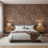 Granada Print - Ruby Red By Lee Jofa | Oscar De La Renta Iv | Damask Multipurpose Print - Bedroom Room Setting