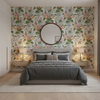 Hollyhock Hdb - White/Pink White By Lee Jofa |  | Botanical & Floral Multipurpose Print - Bedroom Room Setting