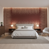 Indian Zag - Paprika Burgundy/Red By Lee Jofa | Suzanne Rheinstein *Hollyhock Ii | Global Multipurpose Print - Bedroom Room Setting