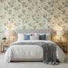 Inisfree - Inlet Turquoise By Lee Jofa | Carrier And Company |Botanical & Floral  Multipurpose Print - Bedroom Room Setting
