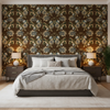 Jessup - Sepia/Indigo Brown By Lee Jofa | Oscar De La Renta Ii |Botanical & Floral  Multipurpose Print - Bedroom Room Setting