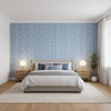 Kaya Ii - Blue Blue By Lee Jofa | Westport | Small Scale Multipurpose Print - Bedroom Room Setting