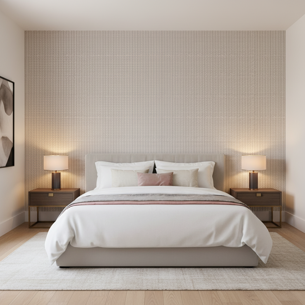 Kaya Ii - Lilac Purple By Lee Jofa | Clare Prints | Small Scale Multipurpose Print - Bedroom Room Setting