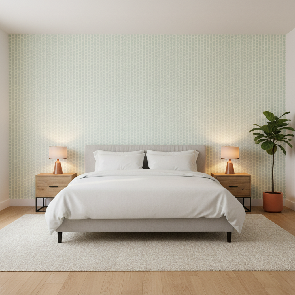 Kaya Ii - Mist Turquoise By Lee Jofa | Westport | Small Scale Multipurpose Print - Bedroom Room Setting