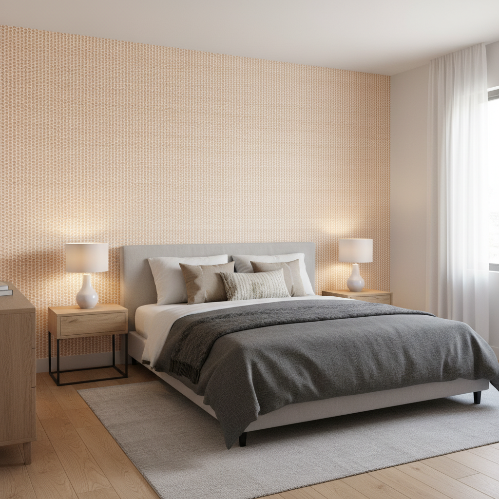 Kaya Ii - Spice Orange By Lee Jofa | Clare Prints | Small Scale Multipurpose Print - Bedroom Room Setting