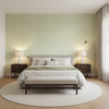 Laine Print - Mist Green By Lee Jofa | Westport | Botanical & Floral Multipurpose Print - Bedroom Room Setting