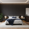 Lille Linen -  Coffee Bean Brown By Lee Jofa | Perfect Plains | Solid Multipurpose - Bedroom Room Setting
