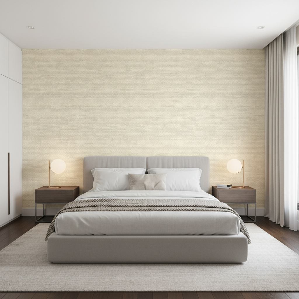 Lille Linen - Optwht White By Lee Jofa | Perfect Plains | Solid Multipurpose - Bedroom Room Setting
