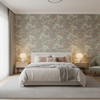 Luzon Print - Fawn Multi By Lee Jofa | Mindoro |Botanical & Floral Animal/Insects Multipurpose Print - Bedroom Room Setting