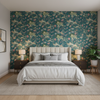 Luzon Print - Lagoon Multi By Lee Jofa | Mindoro |Botanical & Floral Animal/Insects Multipurpose Print - Bedroom Room Setting