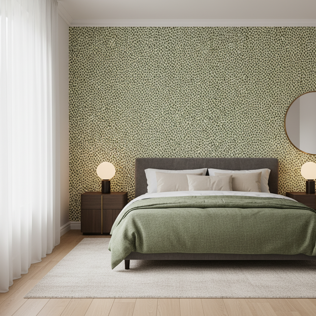Mago - Forest Green By Lee Jofa | Merkato |Animal Skins  Upholstery Weave - Bedroom Room Setting