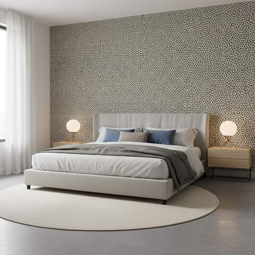 Mago - Navy Dark Blue By Lee Jofa | Merkato |Animal Skins  Upholstery Weave - Bedroom Room Setting