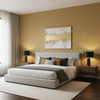 Maldon Weave - Gold Gold By Lee Jofa | Linford Weaves | Diamond Upholstery - Bedroom Room Setting