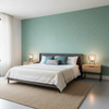Maldon Weave - Lake Turquoise By Lee Jofa | Linford Weaves | Diamond Upholstery - Bedroom Room Setting