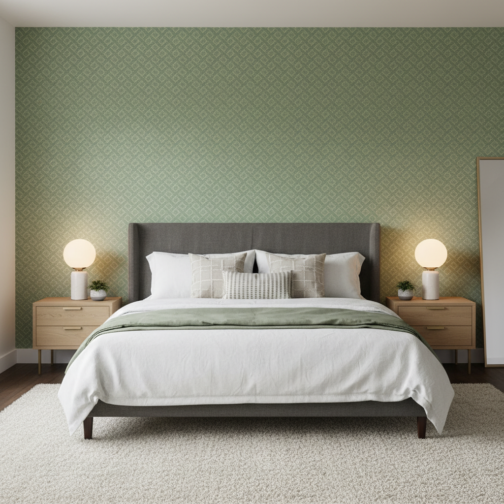 Maldon Weave - Mist Turquoise By Lee Jofa | Linford Weaves | Diamond Upholstery - Bedroom Room Setting