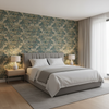 Mansfield Linen - Larkspu Beige By Lee Jofa | Royal Oak Collection |Botanical & Floral  Upholstery Tapestry - Bedroom Room Setting