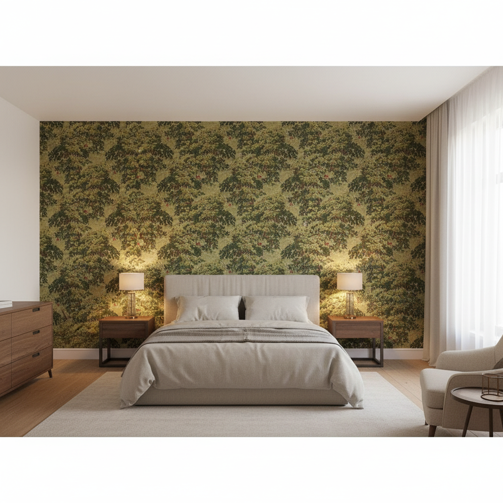 Mansfield Linen Woodlan - Bedroom Room Setting
