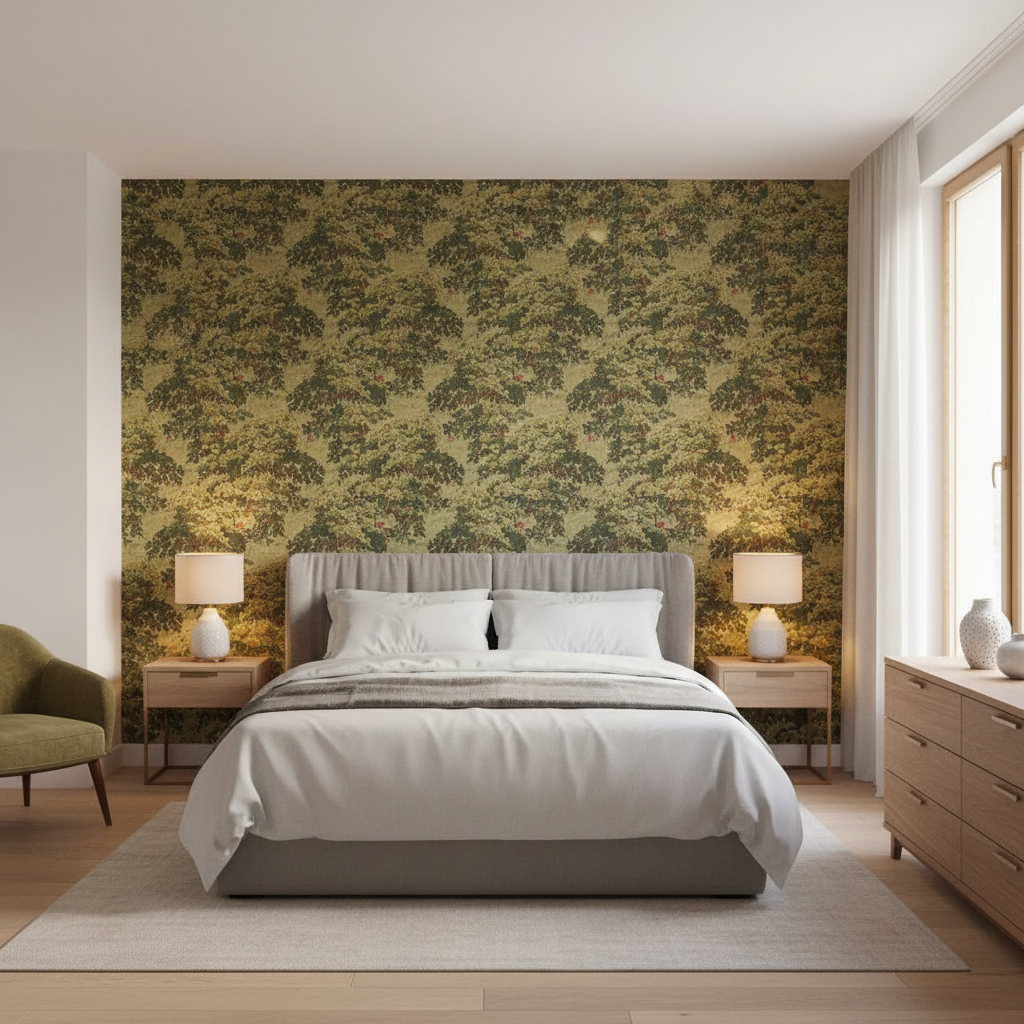 Mansfield Linen Woodlan - Bedroom Room Setting