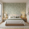 Marion Print - Sage Green By Lee Jofa | Clare Prints |Botanical & Floral  Multipurpose Print - Bedroom Room Setting