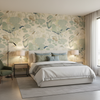 Nympheus Twill - Frost/Sea Light Green By Lee Jofa |  |Botanical & Floral Flora & Fauna Multipurpose Print - Bedroom Room Setting