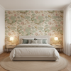 Nympheus Twill - Shell/Jade Multi By Lee Jofa |  |Botanical & Floral Flora & Fauna Multipurpose Print - Bedroom Room Setting