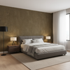 Oxford Velvet - Camel Camel By Lee Jofa |  |Solid Texture Upholstery Velvet - Bedroom Room Setting