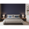 Oxford Velvet - Cerulean Blue By Lee Jofa |  |Solid Texture Upholstery Velvet - Bedroom Room Setting