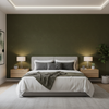 Oxford Velvet - Forest Emerald By Lee Jofa |  |Solid Texture Upholstery Velvet - Bedroom Room Setting