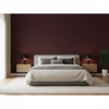 Oxford Velvet - Merlot Burgundy By Lee Jofa |  |Solid Texture Upholstery Velvet - Bedroom Room Setting