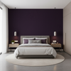 Oxford Velvet - Plum Plum By Lee Jofa |  |Solid Texture Upholstery Velvet - Bedroom Room Setting