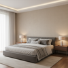 Oxford Velvet - Sandstone Light Grey By Lee Jofa |  |Solid Texture Upholstery Velvet - Bedroom Room Setting