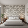 Pagoda Toile - Coal Charcoal By Lee Jofa | Oscar De La Renta Iv | Toile Multipurpose Print - Bedroom Room Setting