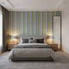 Picket - Multi/Lakeland Turquoise By Lee Jofa | Carrier And Company | Geometric Upholstery Velvet - Bedroom Room Setting