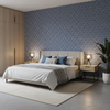 Seaford Weave - Blue Blue By Lee Jofa | Linford Weaves | Diamond Upholstery - Bedroom Room Setting