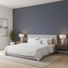 Seaford Weave - Navy Dark Blue By Lee Jofa | Linford Weaves | Diamond Upholstery - Bedroom Room Setting