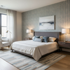 Shaw Damask - Mist Turquoise By Lee Jofa | Manor House | Damask Multipurpose - Bedroom Room Setting