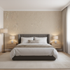 Skye Wool - Biscotti Beige By Lee Jofa |  |Solid Texture Upholstery Wool - Bedroom Room Setting