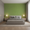 Skye Wool - Sprout Green By Lee Jofa |  |Solid Texture Upholstery Wool - Bedroom Room Setting