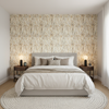 Taplow Print - Sand/Dove Multi By Lee Jofa | Manor House | Modern Multipurpose Print - Bedroom Room Setting
