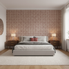 Triana Weave - Brick Burgundy/Red By Lee Jofa | Triana Weaves |Small Scale Texture Upholstery - Bedroom Room Setting