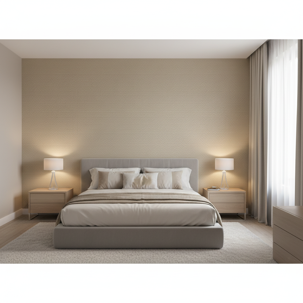 Watermill Linen - 106 Beige By Lee Jofa | Colour Complements Ii |Solid Texture Multipurpose - Bedroom Room Setting