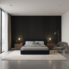 Watermill Linen - Caviar Grey By Lee Jofa | Colour Complements Ii |Solid Texture Multipurpose - Bedroom Room Setting
