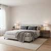 Watermill Linen - Mist Grey By Lee Jofa | Colour Complements Ii |Solid Texture Multipurpose - Bedroom Room Setting
