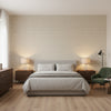 Pergola Brown | Thibaut Wallcoverings - Bedroom Visualization (AI-generated, may not be to scale. Verify pattern scale with product specifications.)