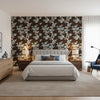 Claudette Brown | Thibaut Wallcoverings - Bedroom Visualization (AI-generated, may not be to scale. Verify pattern scale with product specifications.)