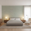 Navajo Sage | Thibaut Wallcoverings - Bedroom Visualization (AI-generated, may not be to scale. Verify pattern scale with product specifications.)